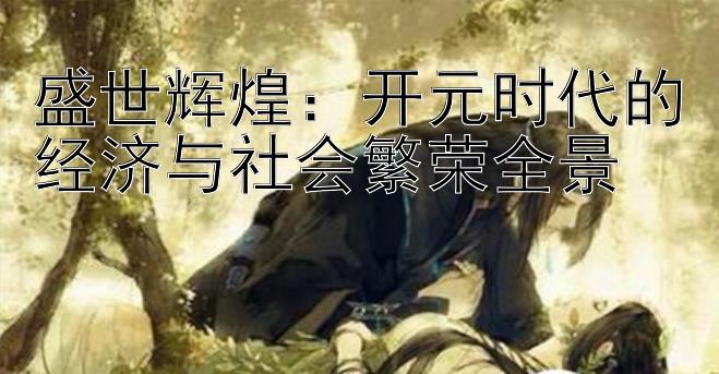 盛世辉煌：开元时代的经济与社会繁荣全景